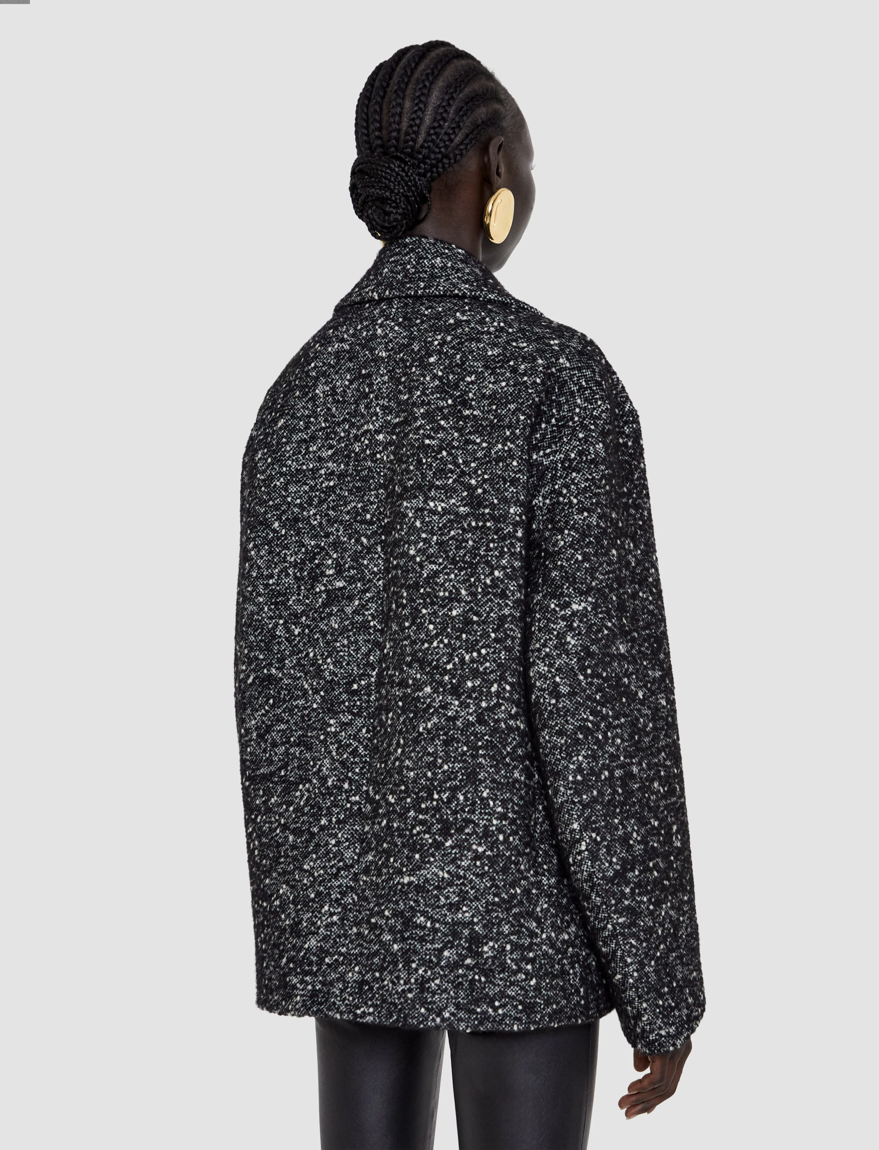 Agar Donegal Tweed Wool Coat - Image 3