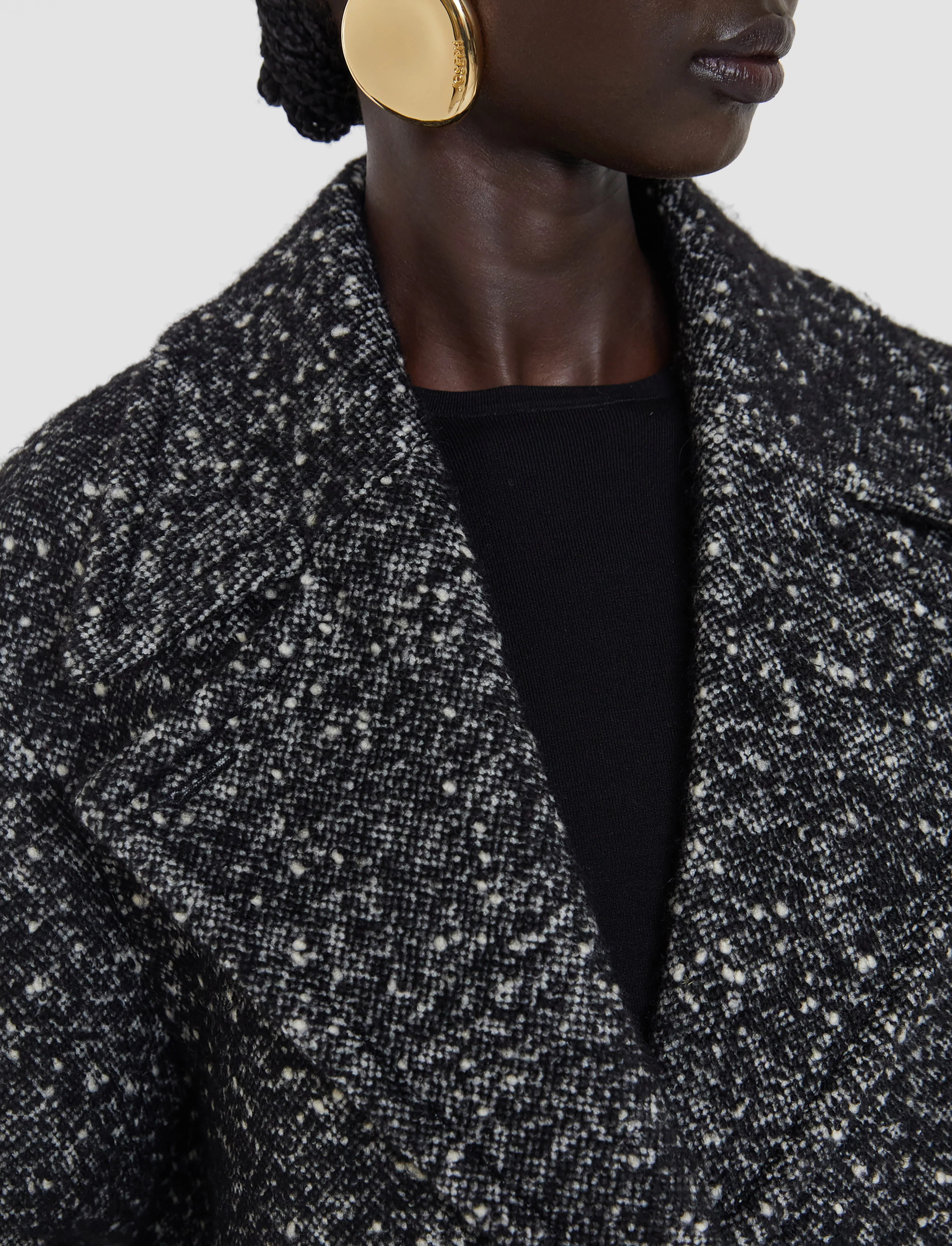 Agar Donegal Tweed Wool Coat - Image 4