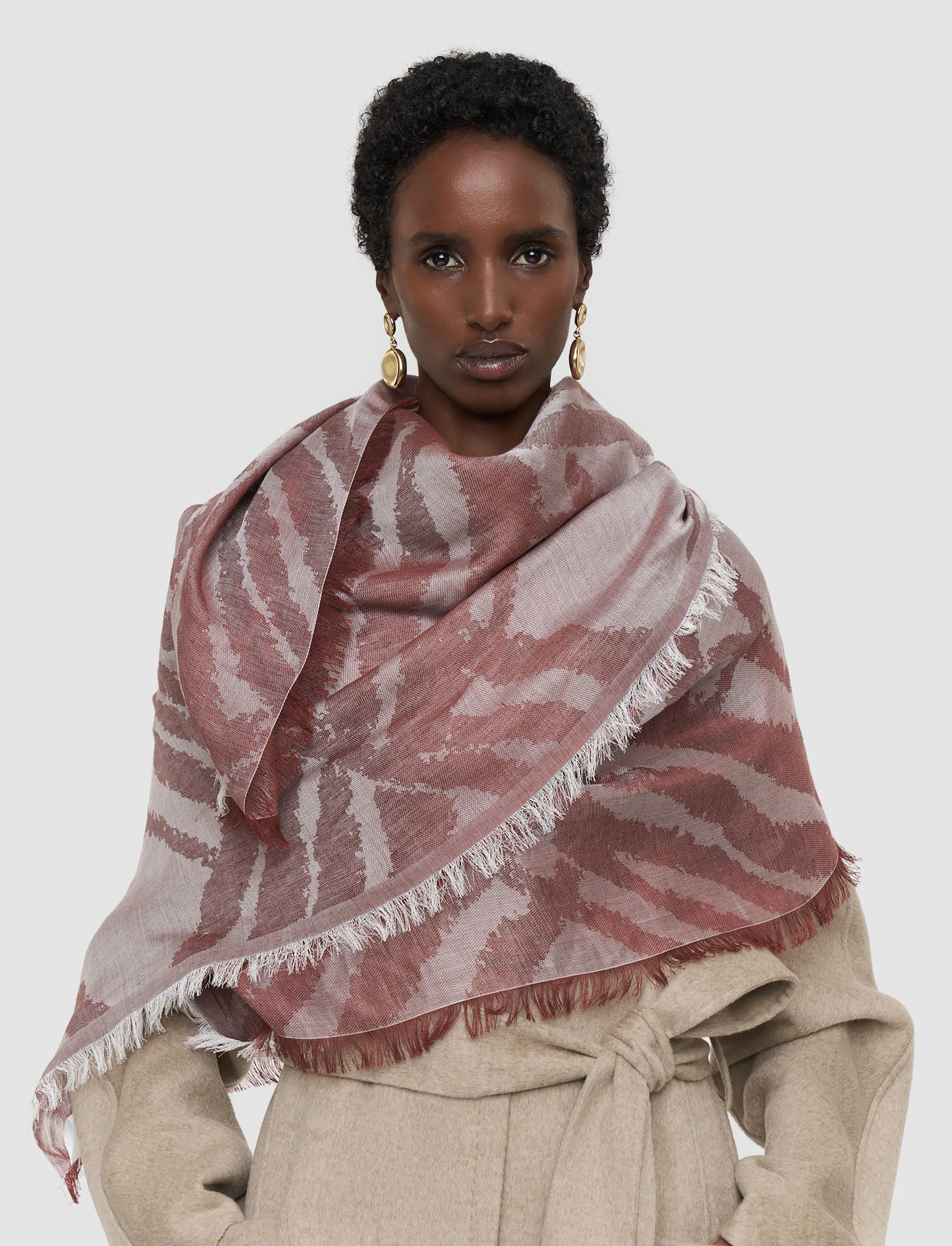 Aster Linen Blend Scarf - Image 3
