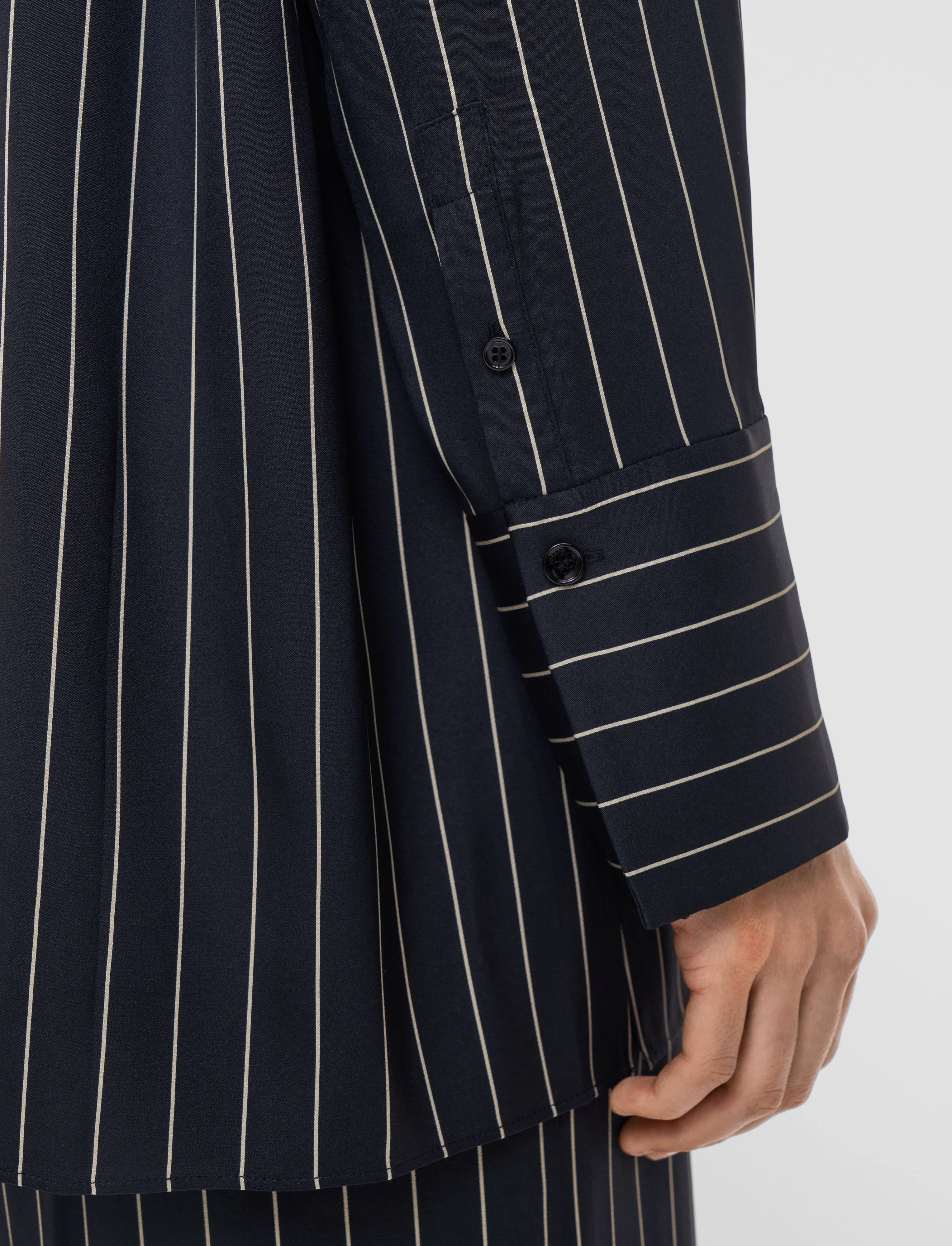 Athena Geometric Print Silk Blouse - Image 5