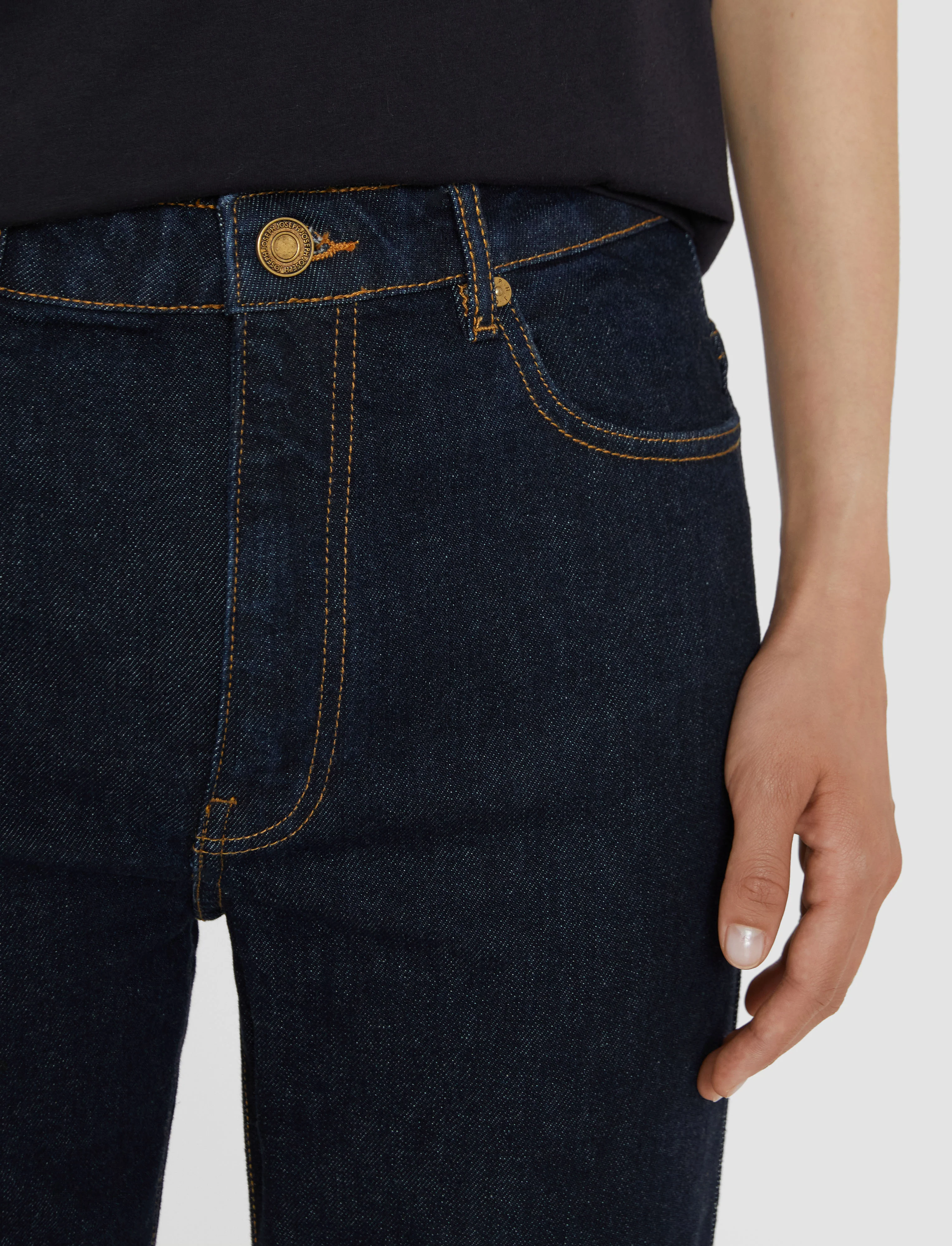 Denim Stretch Bond Trousers - Image 4