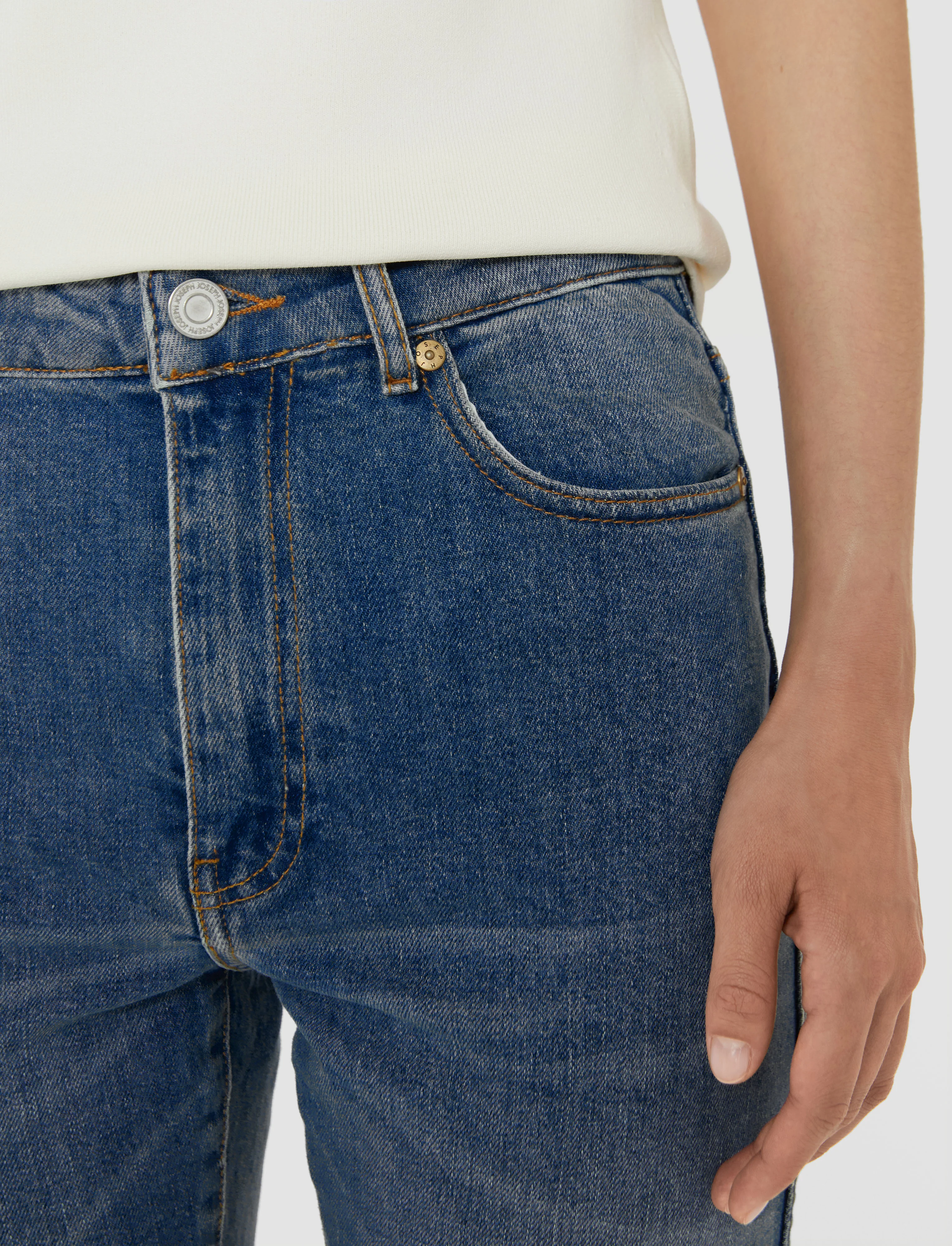 Denim Stretch York Trousers - Image 4