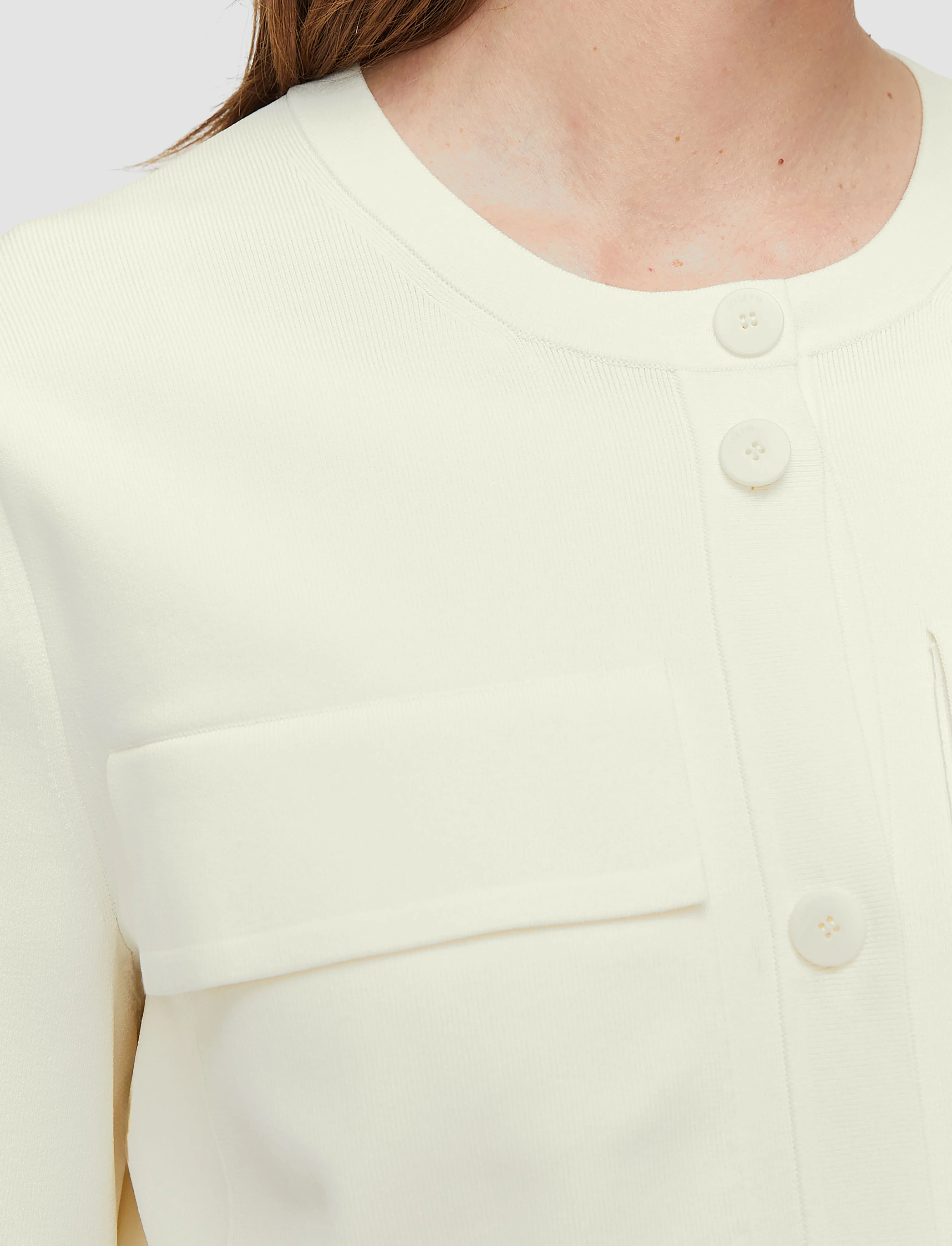 Viscose Knit Stretch Cardigan Jacket - Image 5