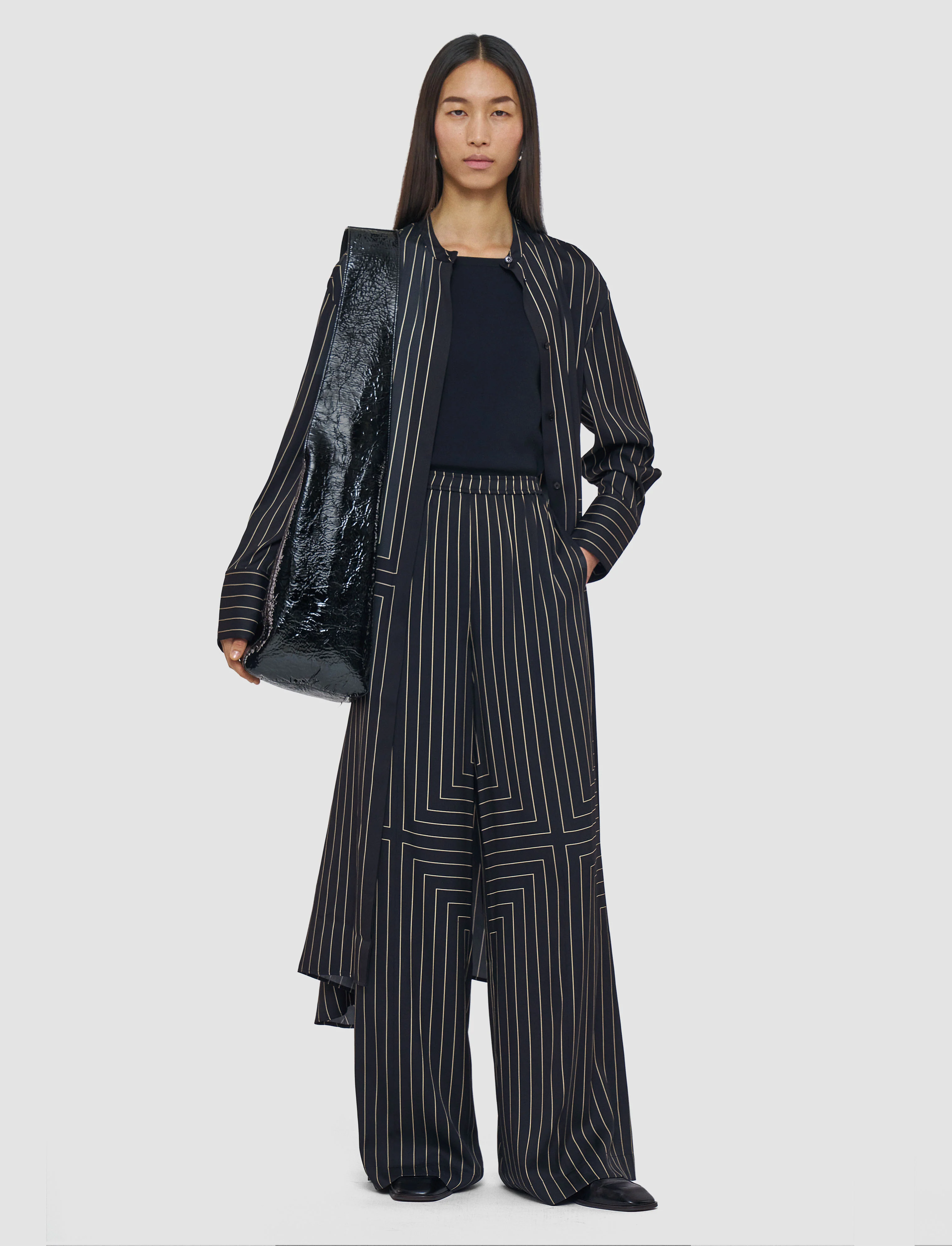 Orlana Geometric Print Silk Dress - Image 3