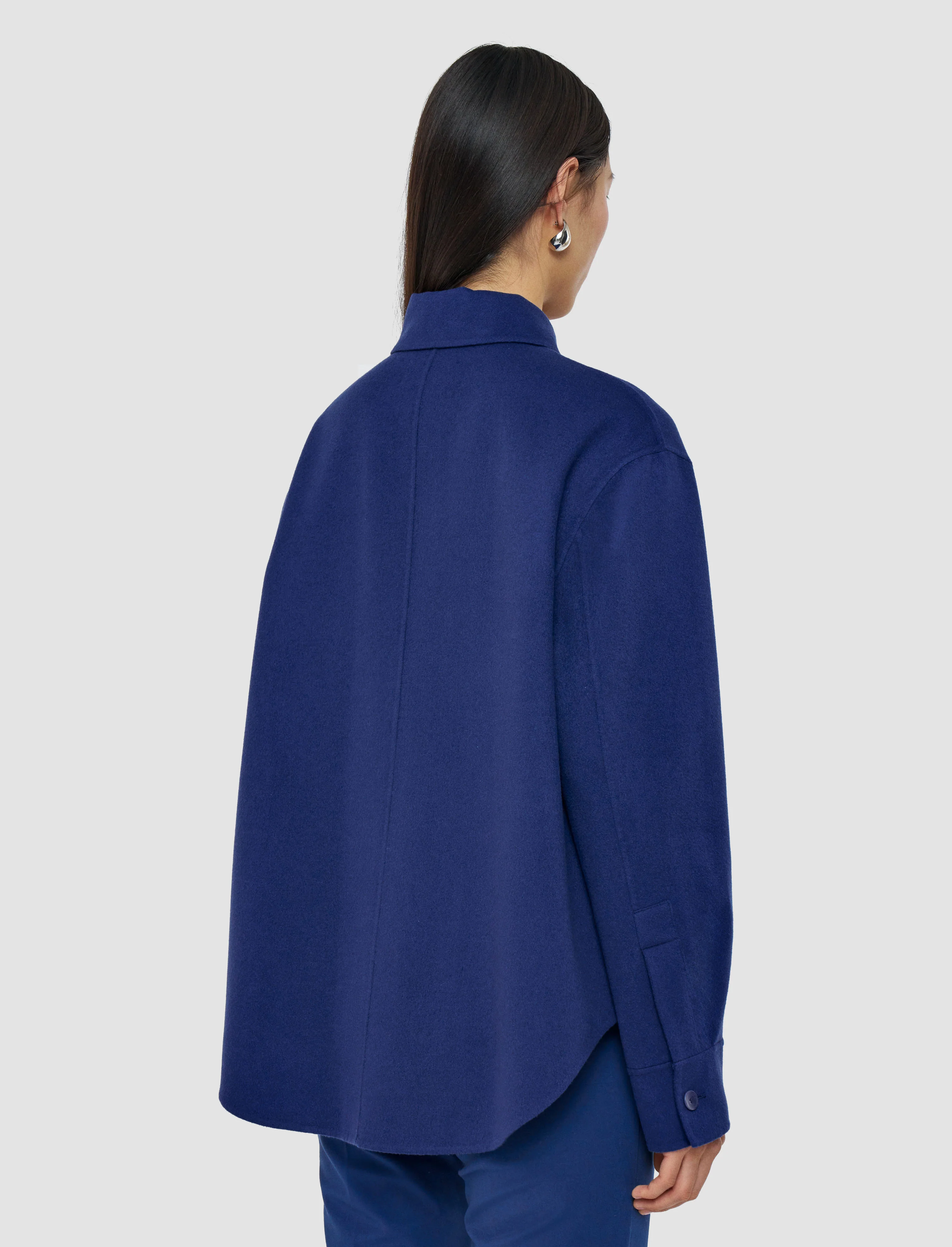 Jelia Light Double Face Wool Overshirt - Image 4