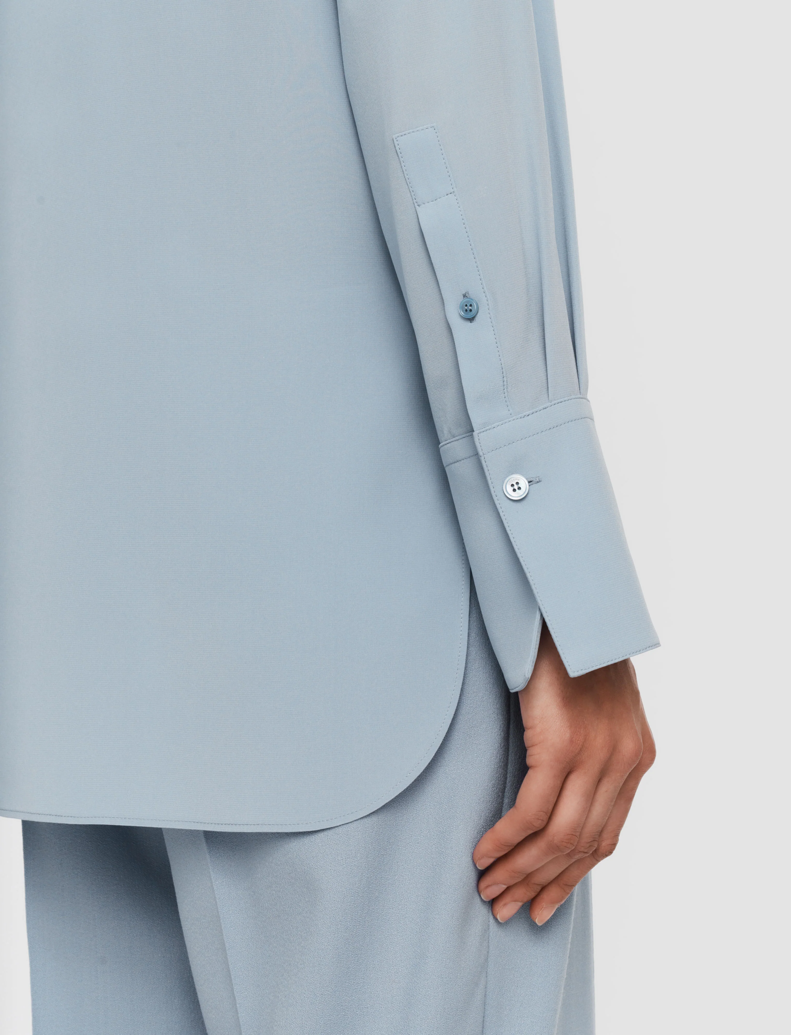 Joe Silk Crepe de Chine Blouse - Image 6