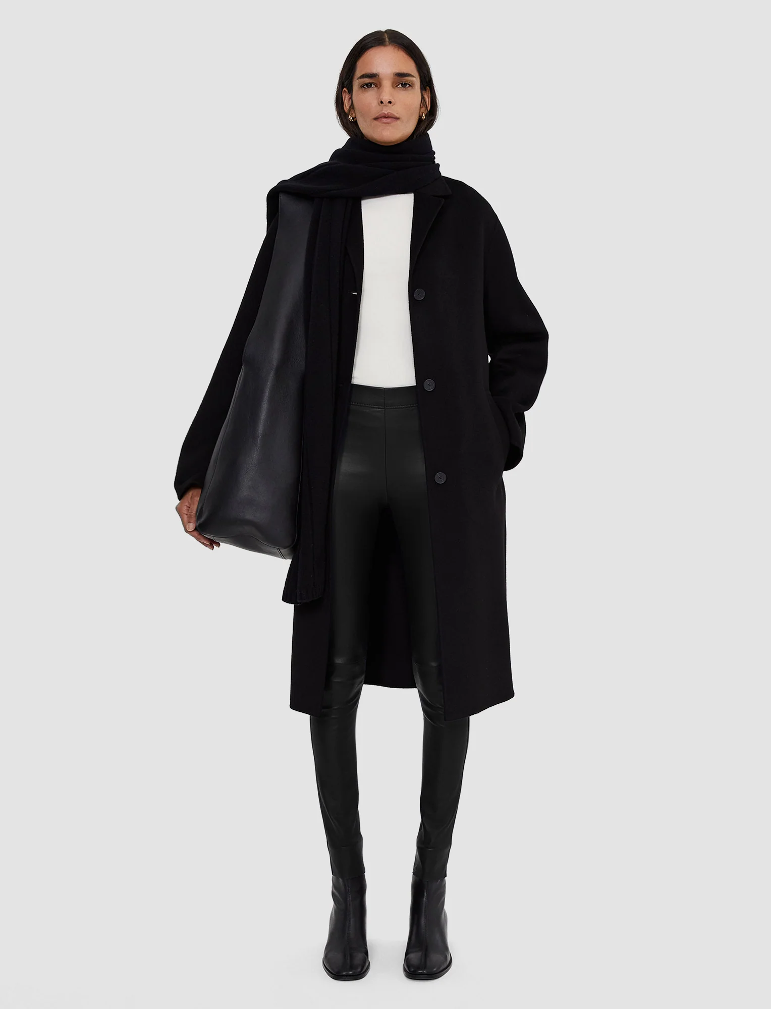 Leather Stretch Leggings - Image 4