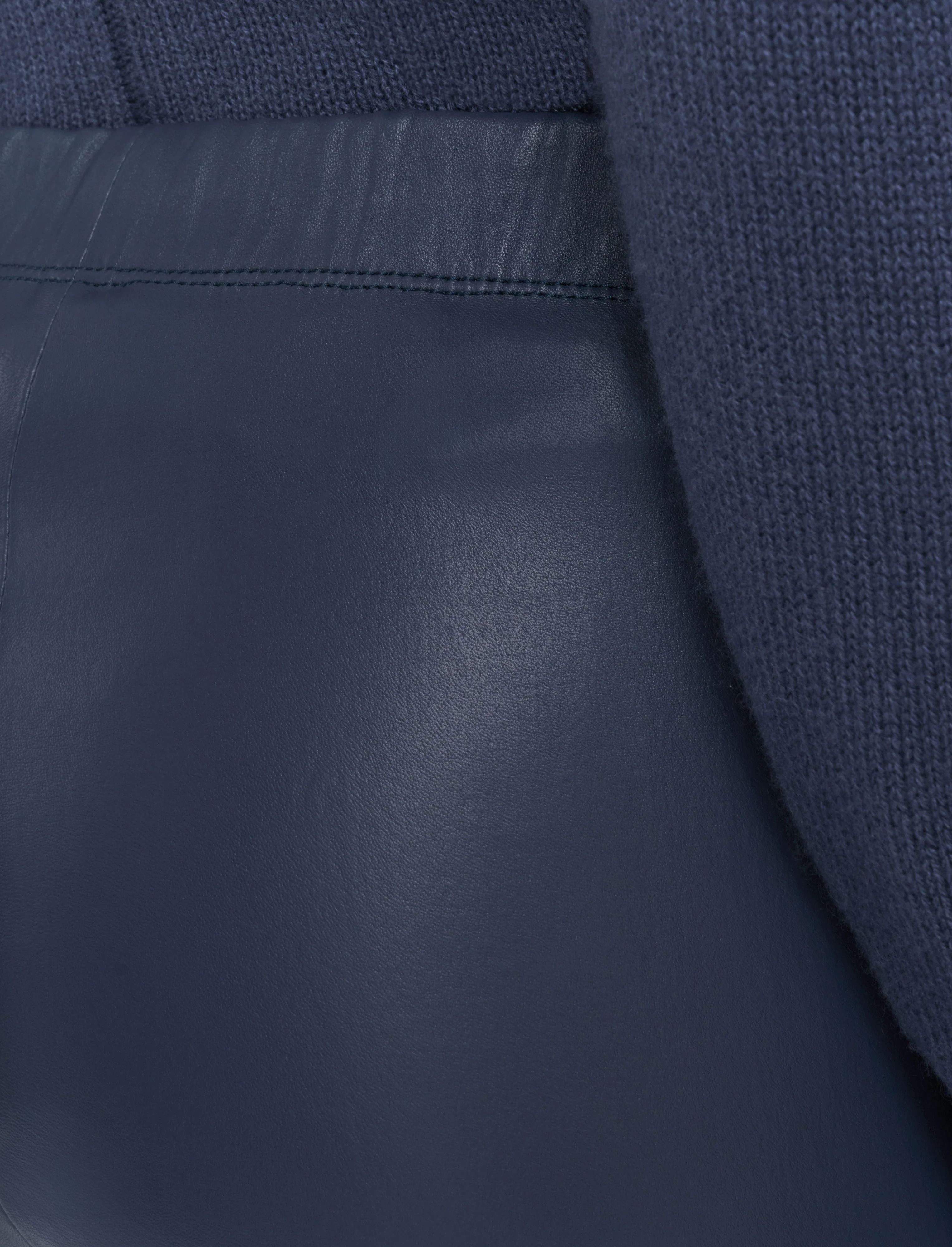 Leather Stretch Leggings - Image 4