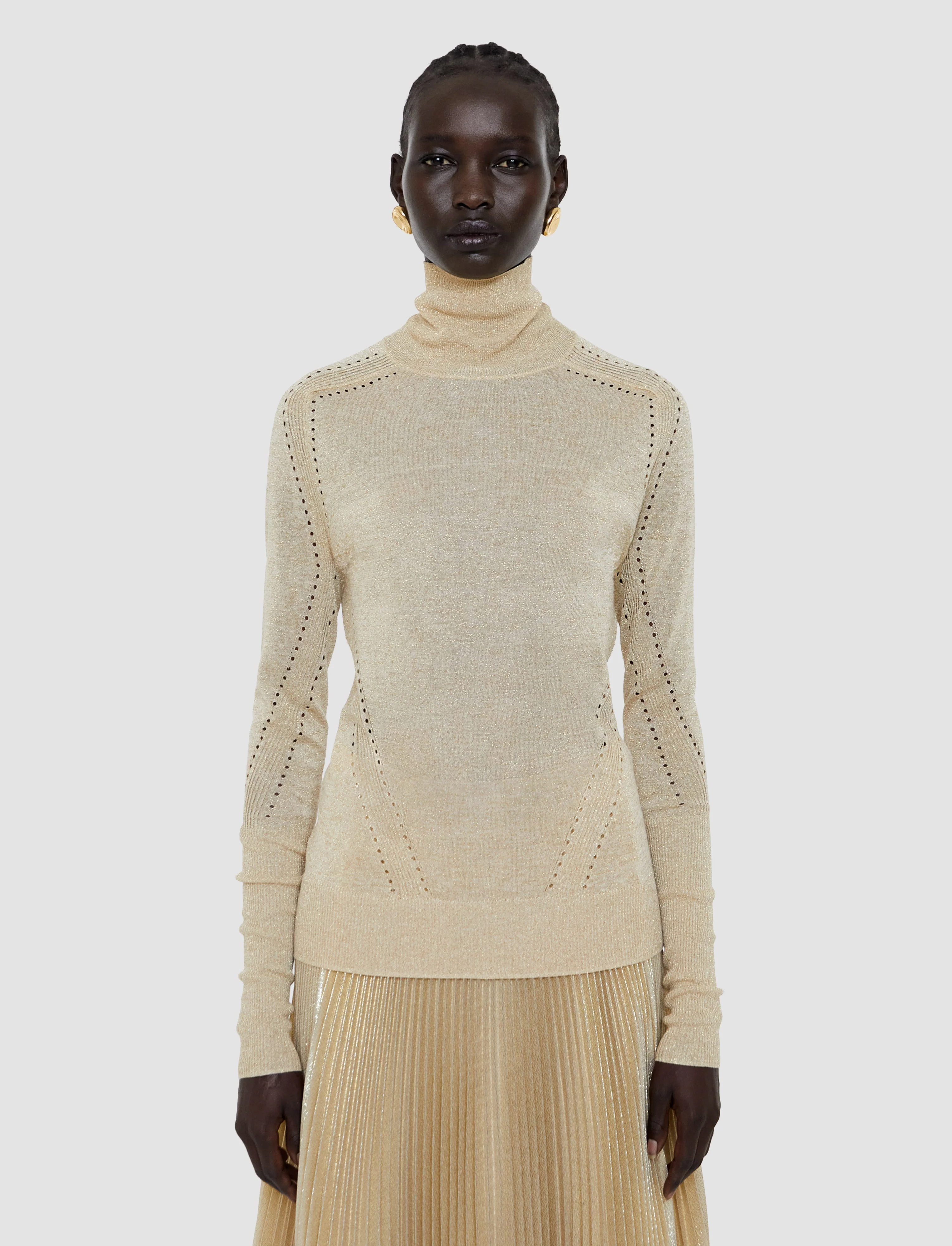 Leblanc Lurex Knit Jumper - Image 3