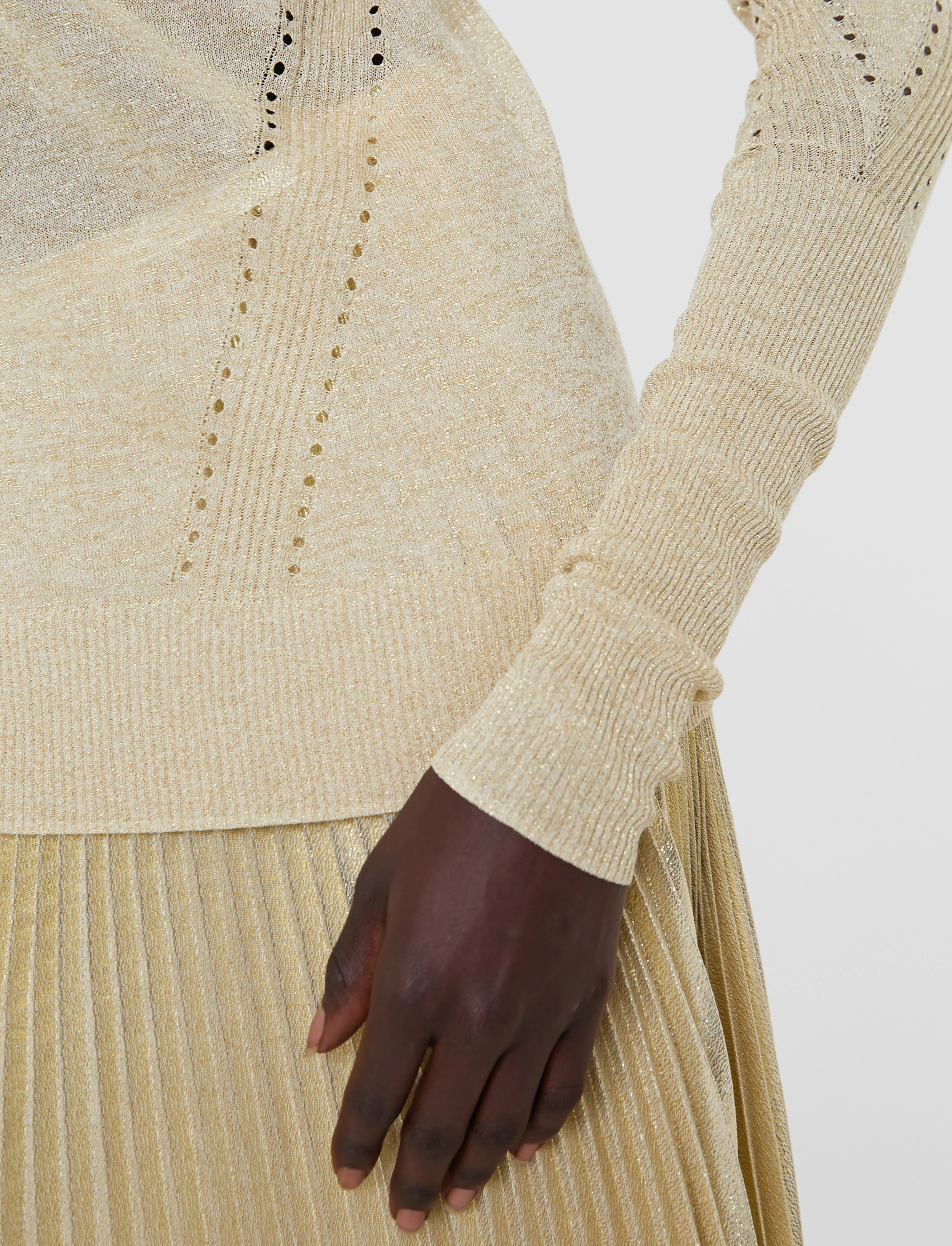 Leblanc Lurex Knit Jumper - Image 5