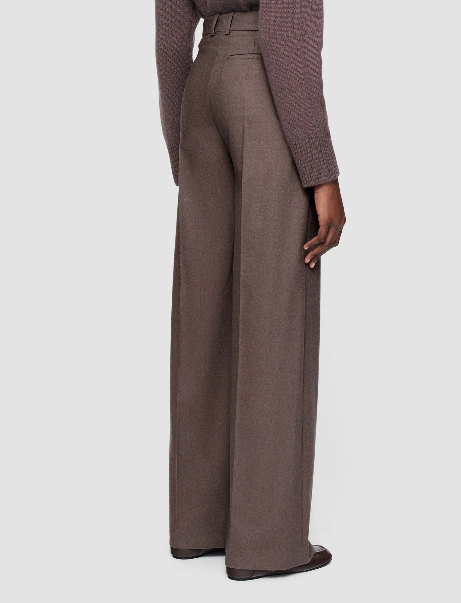 Light Wool Flannel Alana Trousers - Image 3