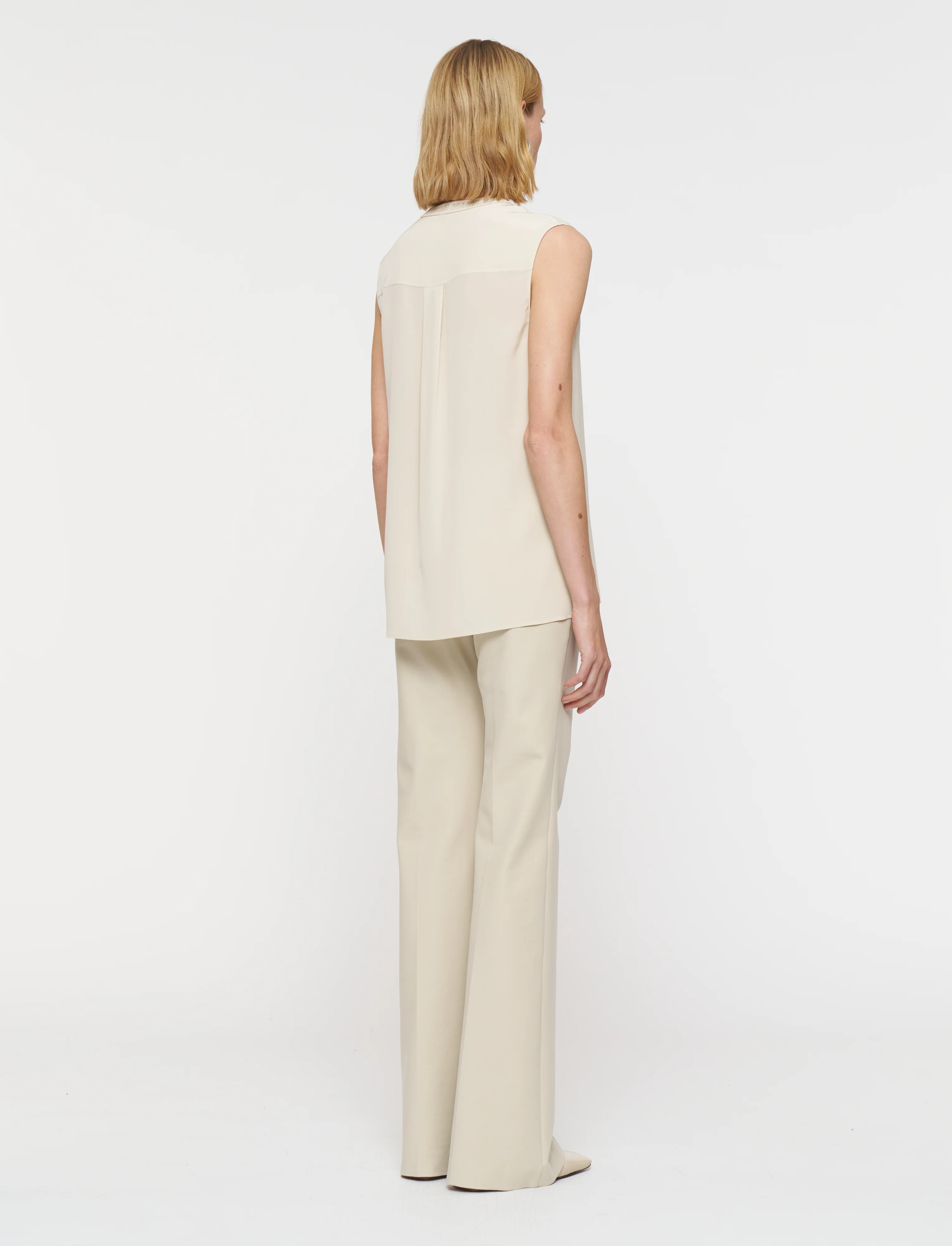 Louis Crepe de Soie Silk Blouse - Image 3