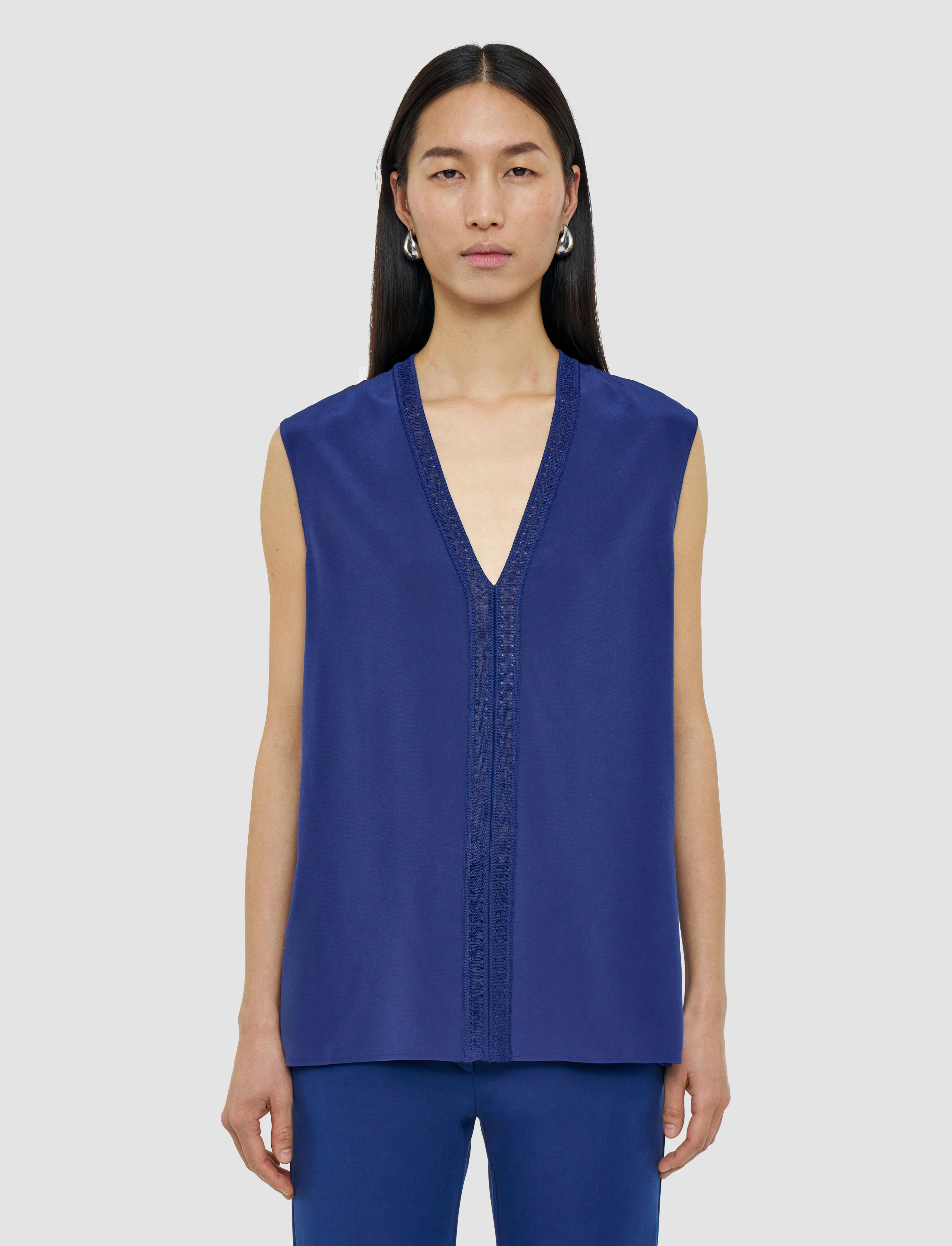 Louis Crepe de Soie Silk Blouse - Image 3