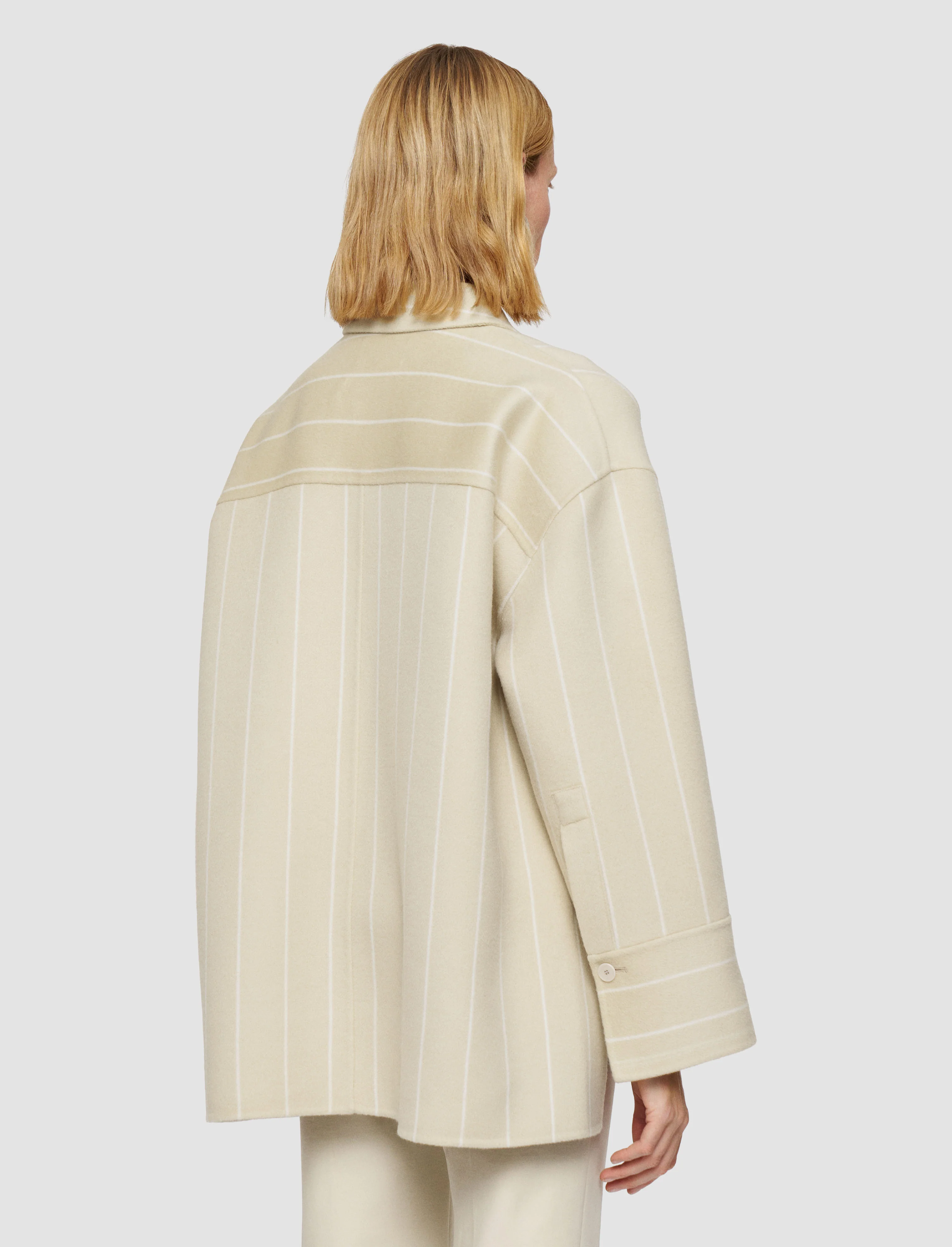 Molitor Geometric Double Face Wool Coat - Image 4