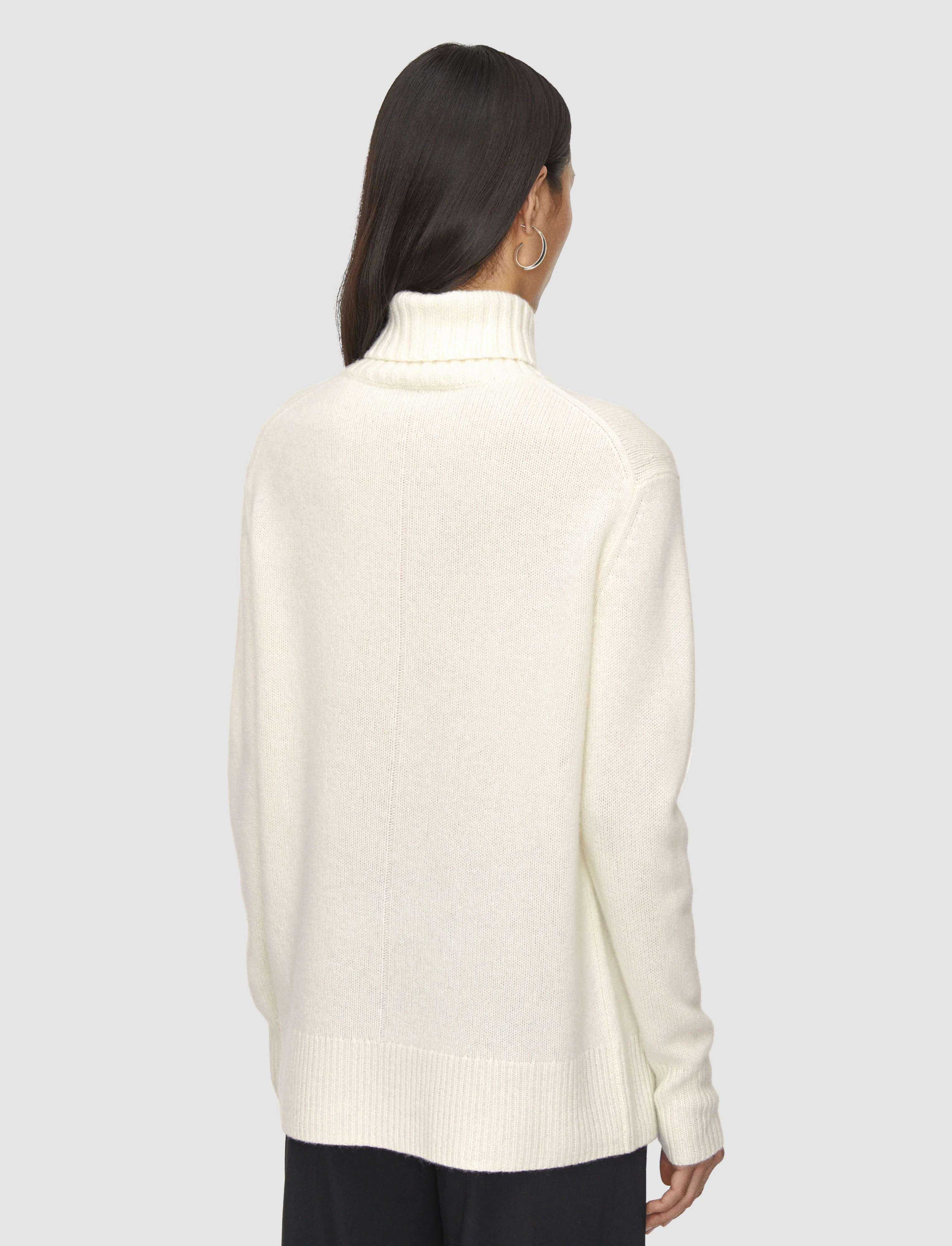 Open Cashmere High Neck Jumper - Image 5