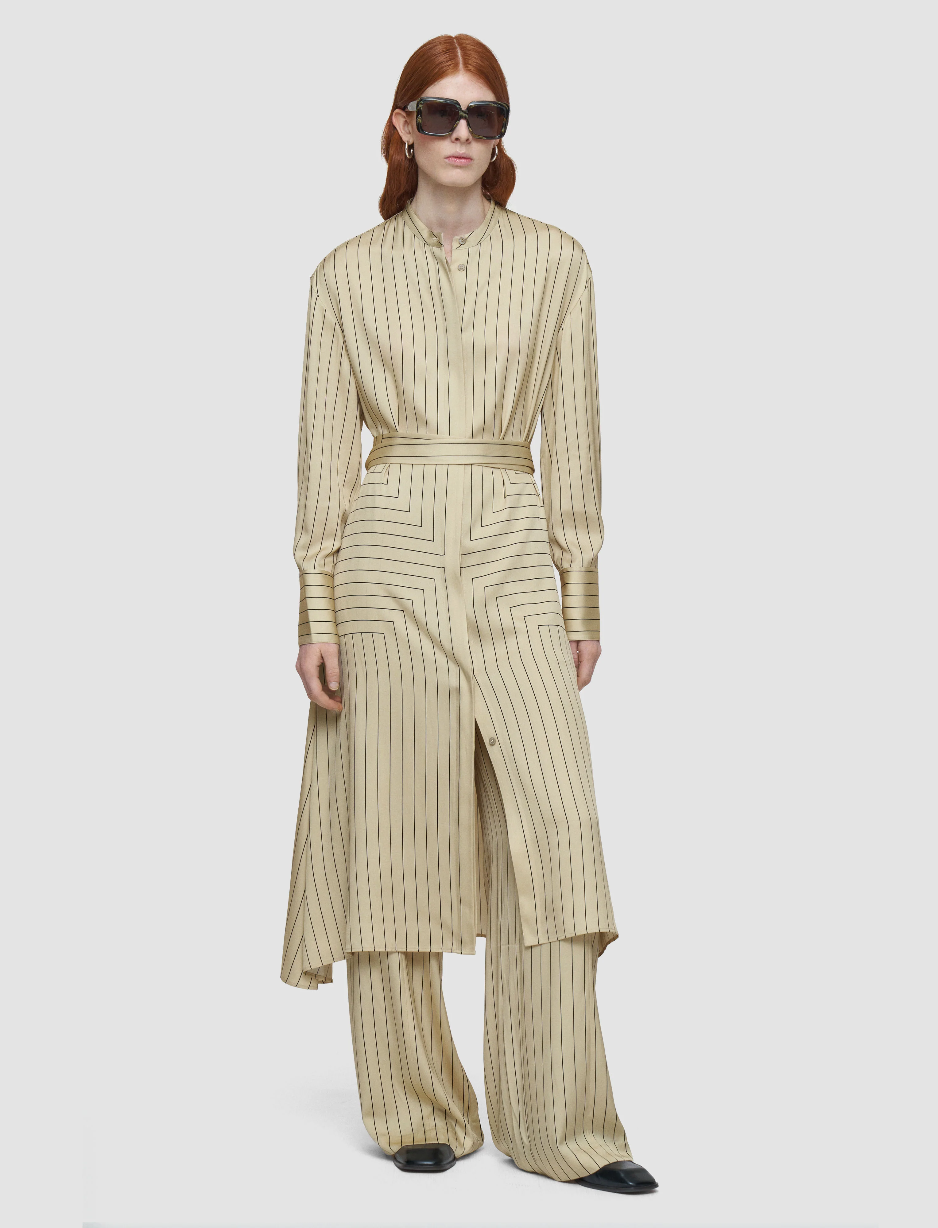 Orlana Geometric Print Silk Dress - Image 3