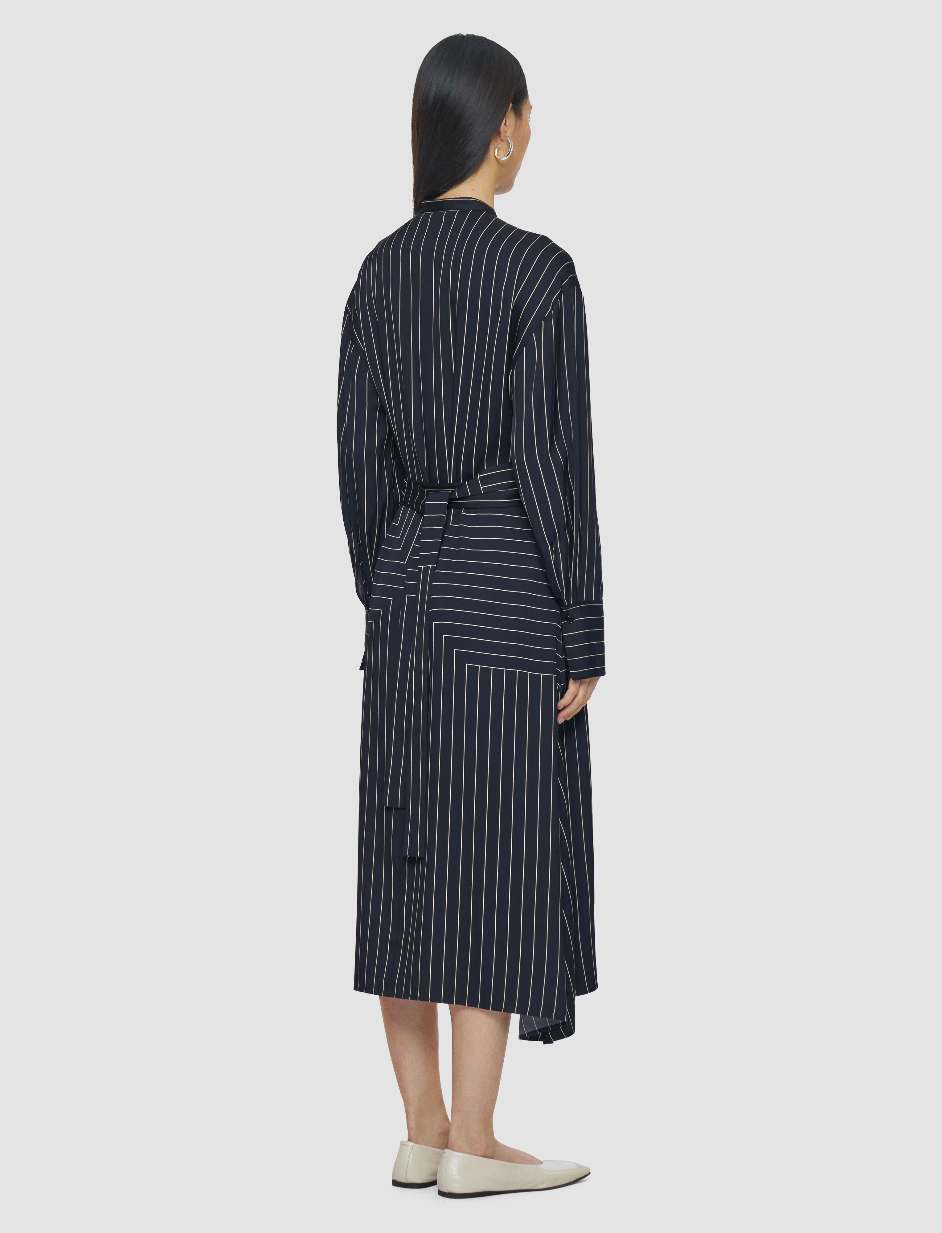 Orlana Geometric Print Silk Dress - Image 4