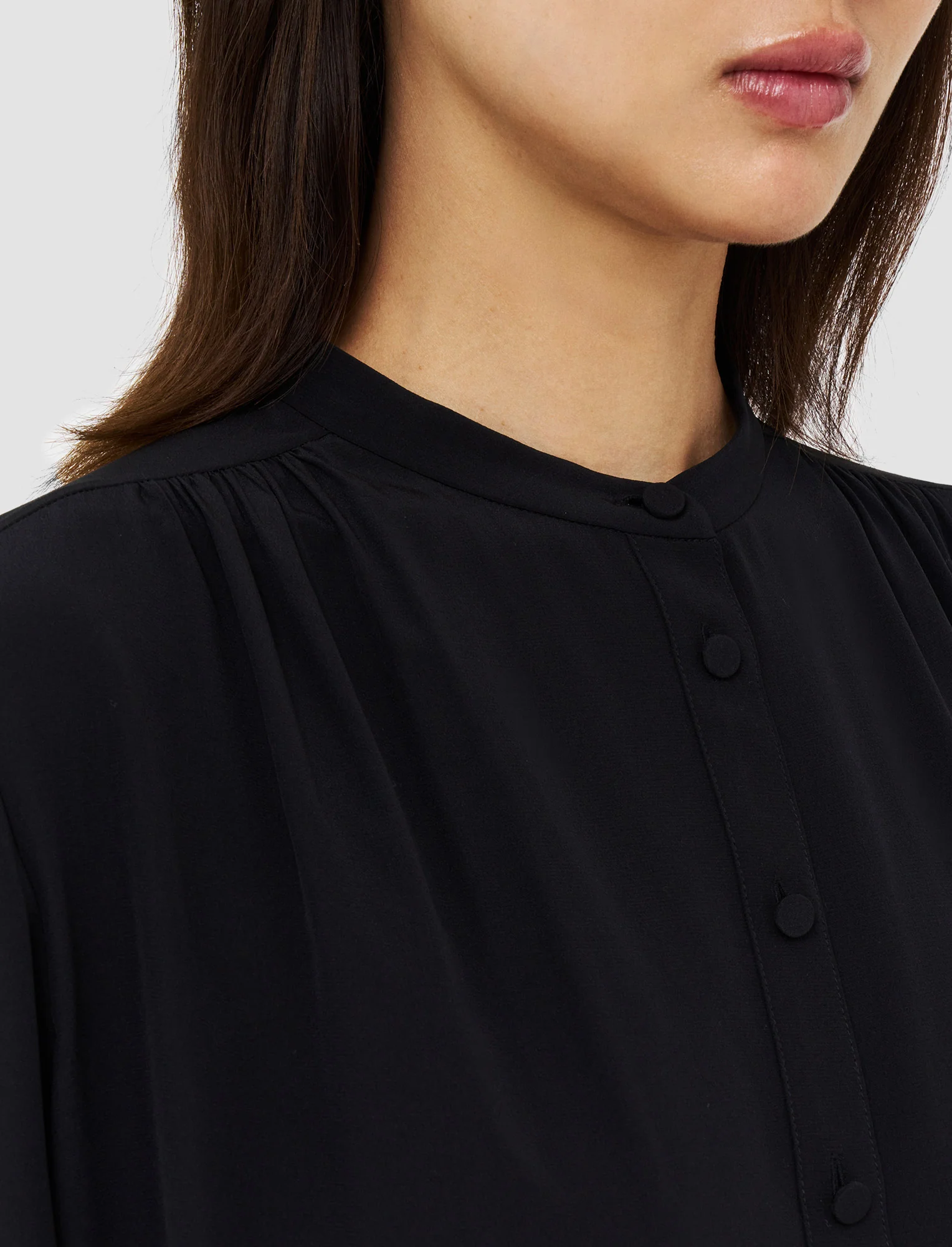 Silk Crepe de Chine Buci Blouse - Image 5