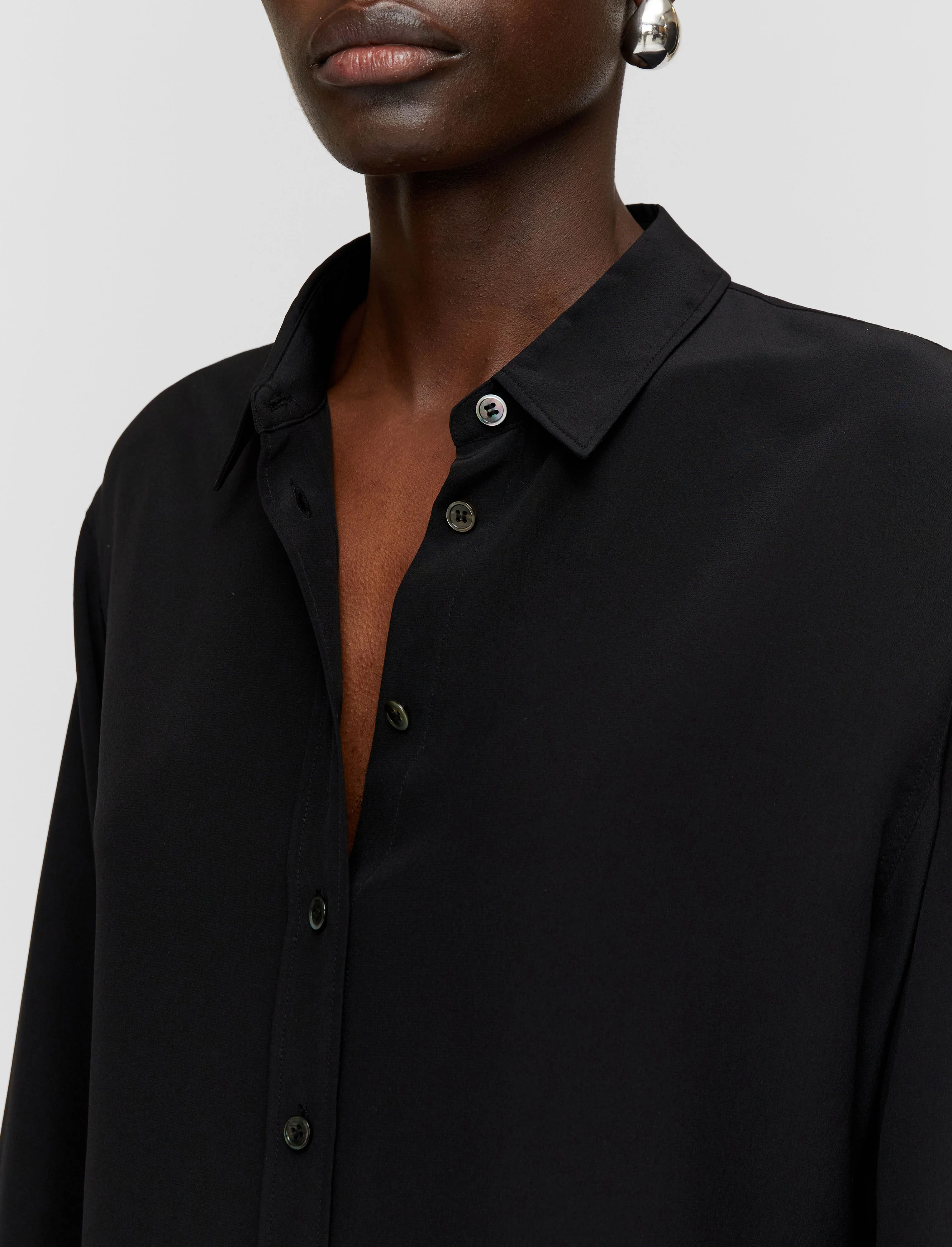 Joe Silk Crepe de Chine Blouse - Image 5