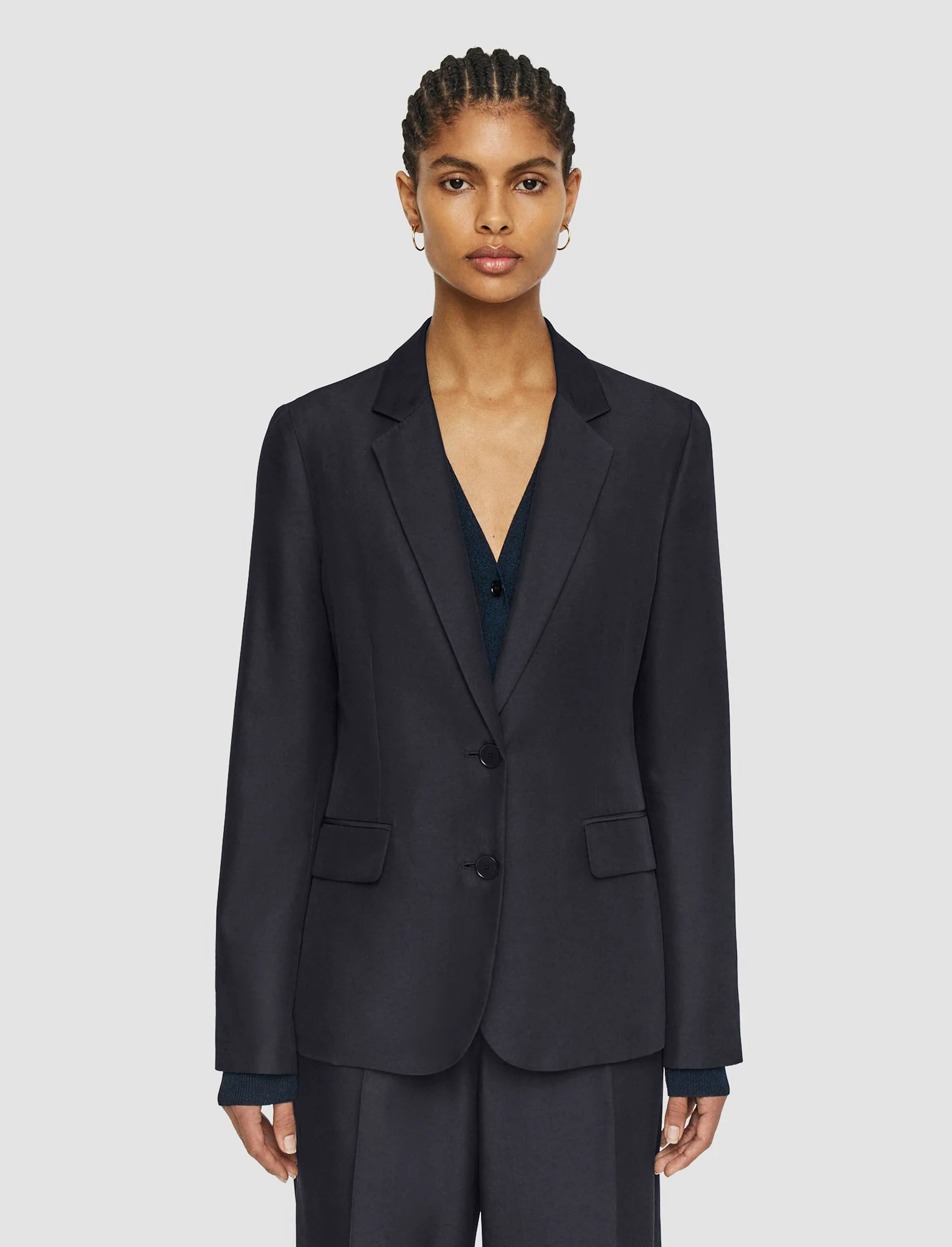 Soft Cotton Silk Belmore Jacket - Image 3