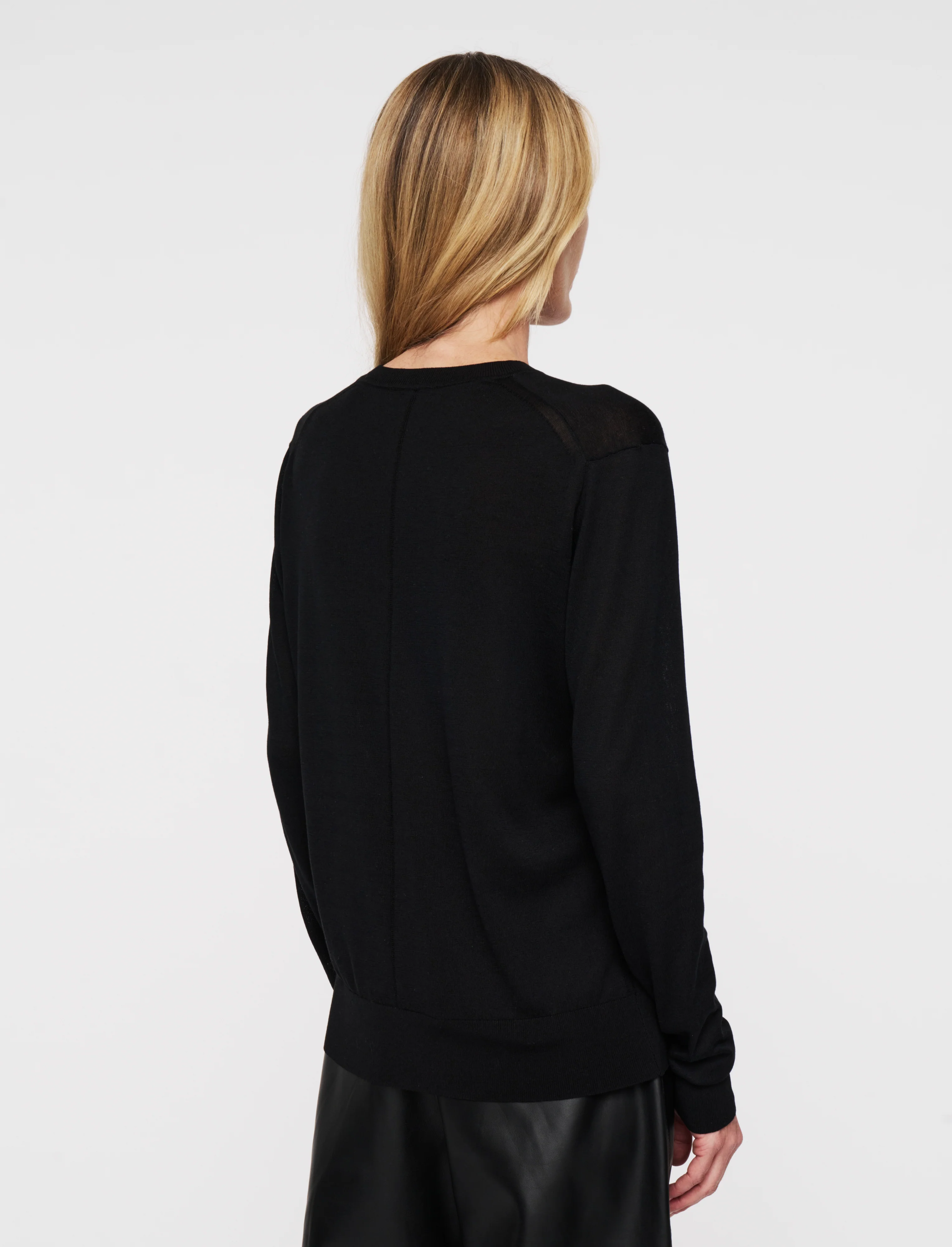 Superfine Cotton Silk Round Neck Jumper - Image 5