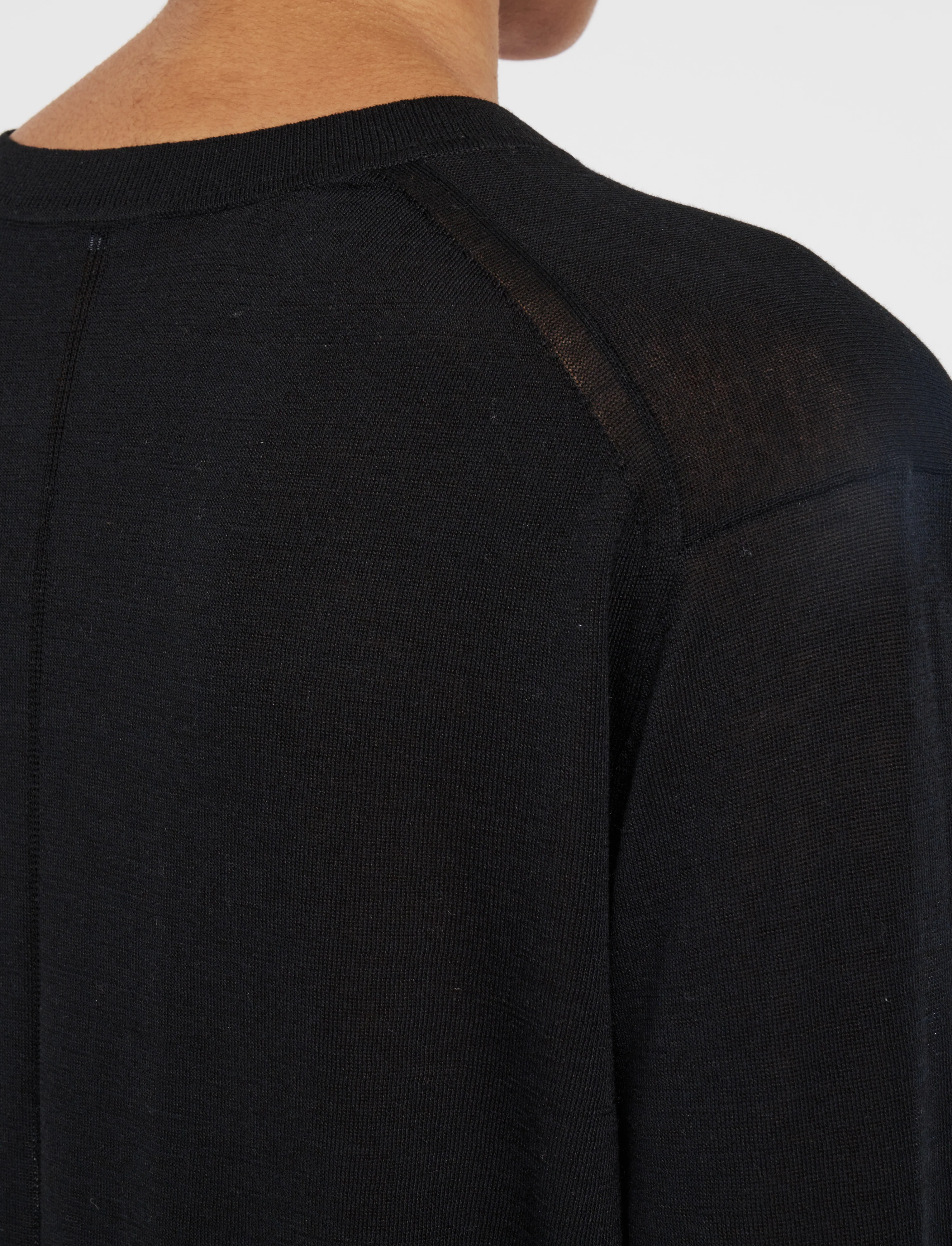 Superfine Cotton Silk V Neck Jumper - Image 6