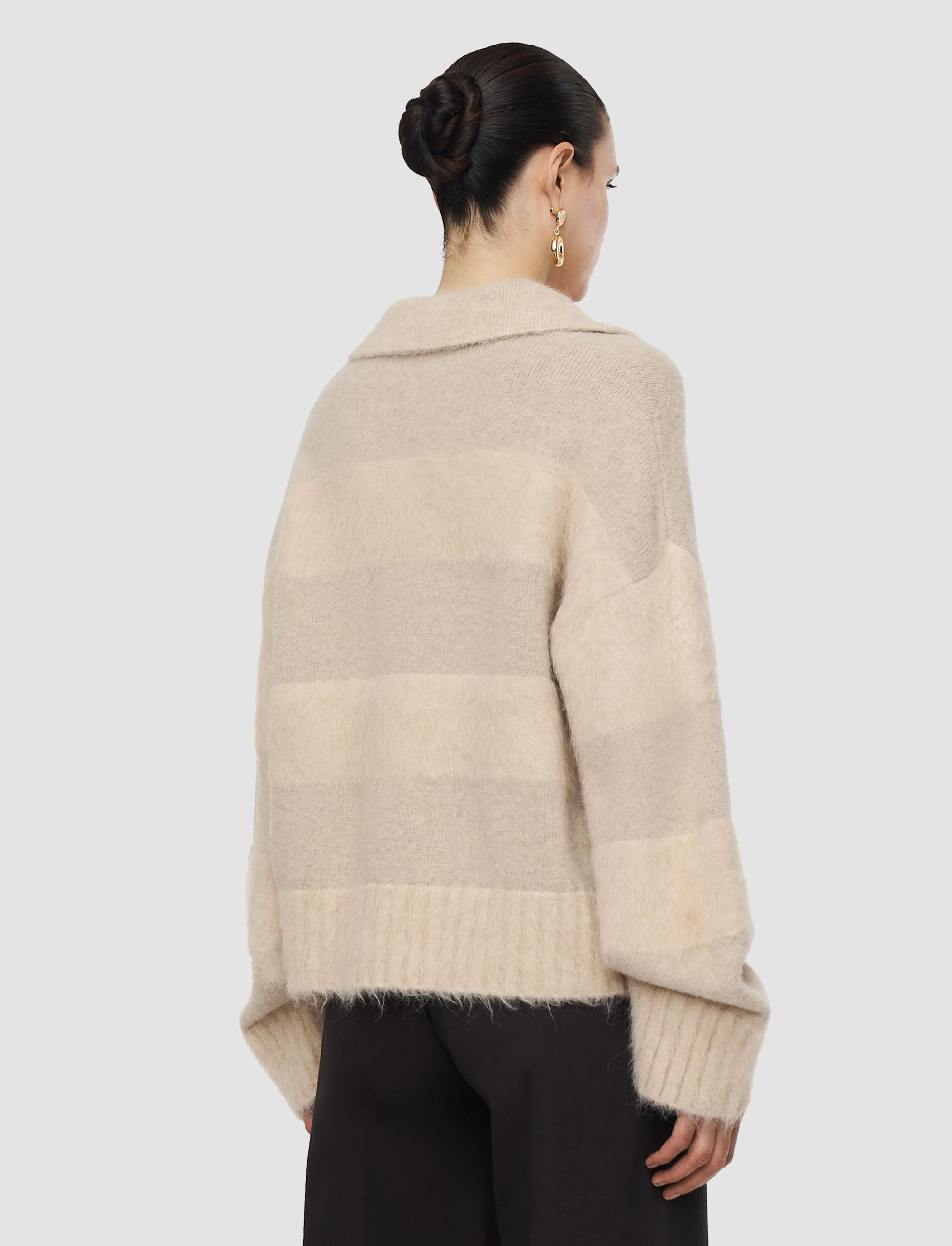 Take Brushed Alpaca Striped Jumper - Image 3