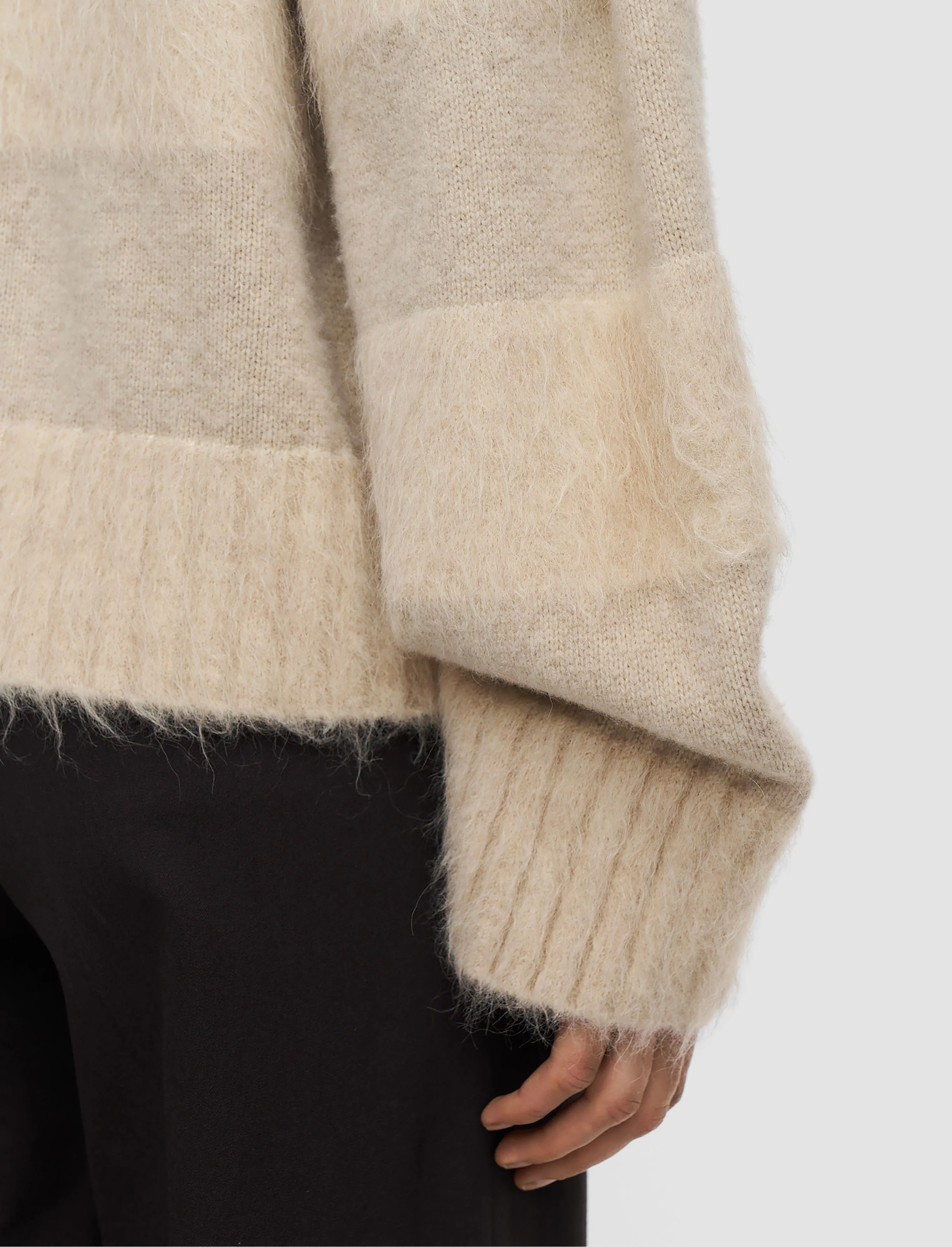 Take Brushed Alpaca Striped Jumper - Image 4