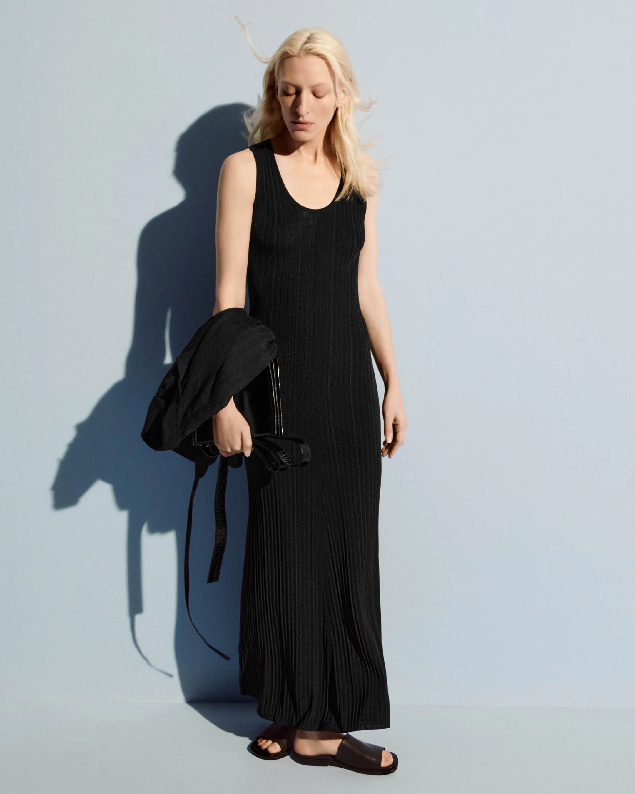 Viscose Rib Knit Dress - Image 6